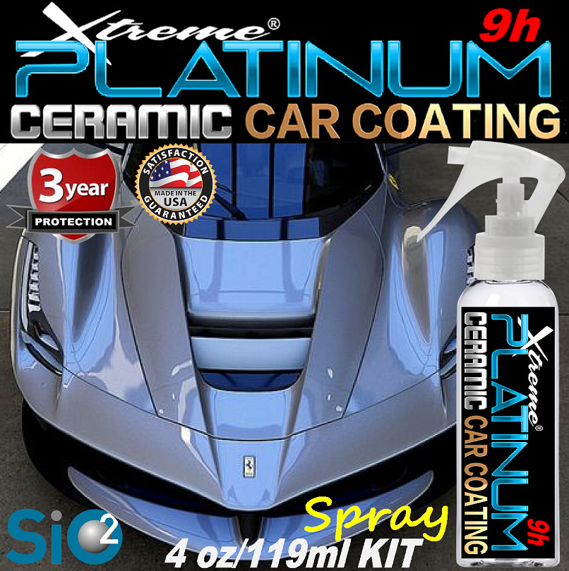 NANO CERAMIC CAR COATING PRO-GRADE PAINT PROTECTION BEST 9H WAX FOR BLACK CARS