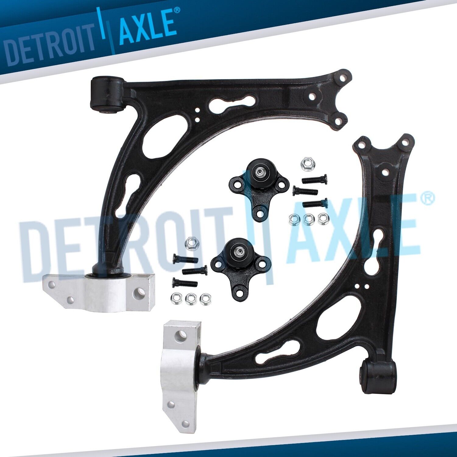 Both (2) Front Lower Control Arms w/Ball Joints for 2005-2013 Audi A3 VW Jetta