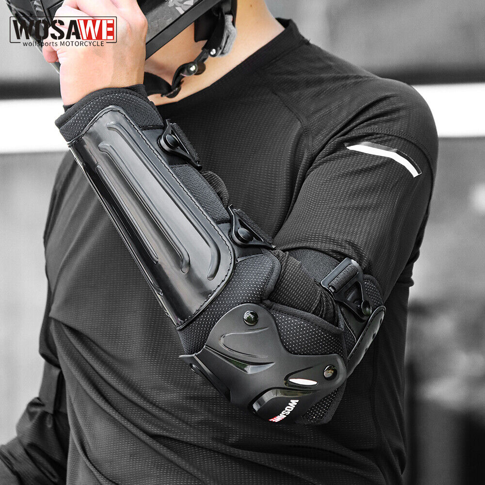 WOSAWE New Motorcycle Elbow Guards Off Road Elbow Protector Safe Sports PE Pads
