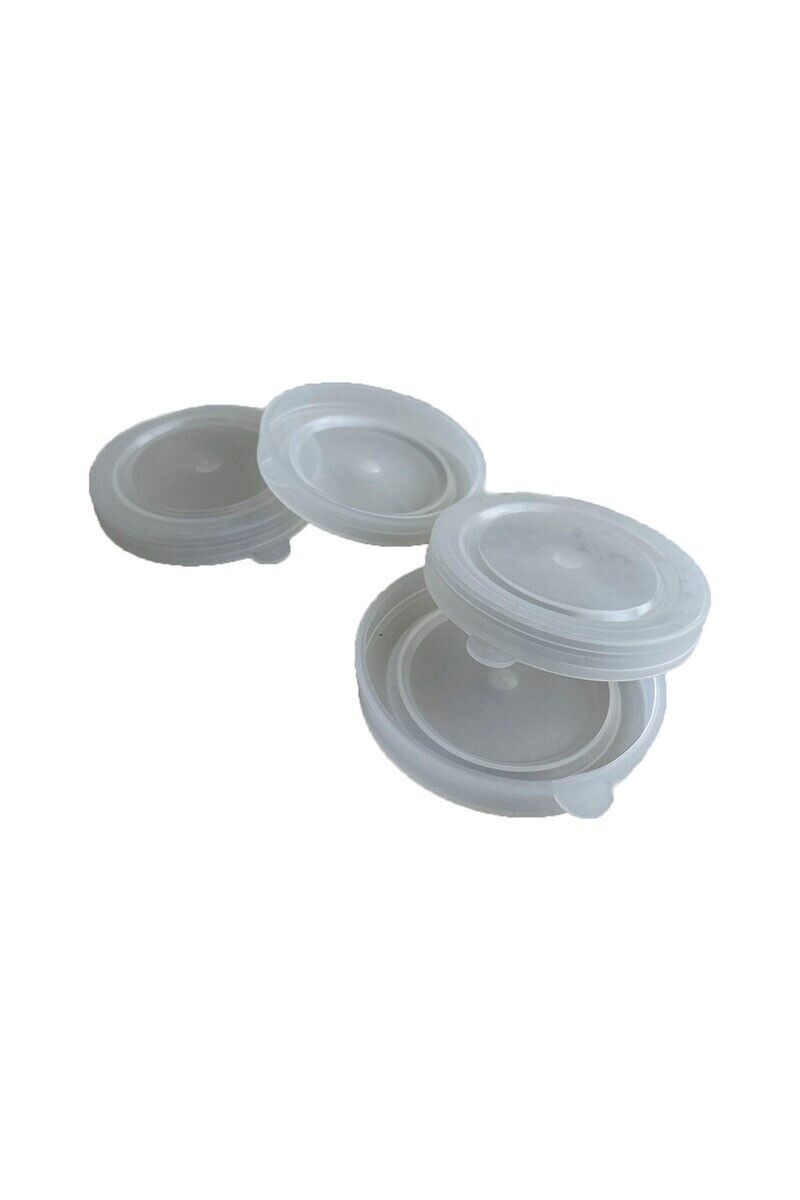 100 PCS Nylon lid Plastic lid for preservation (White)