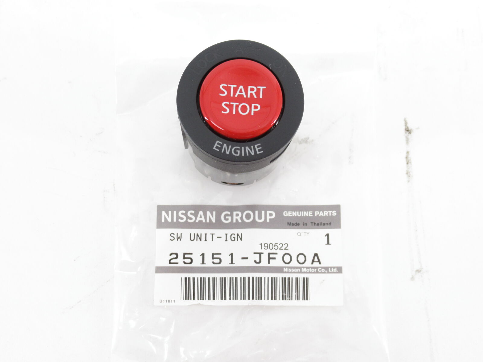 Genuine OEM Nissan 25151-JF00A Ignition Push Button Start Switch 2009-2018 GT-R