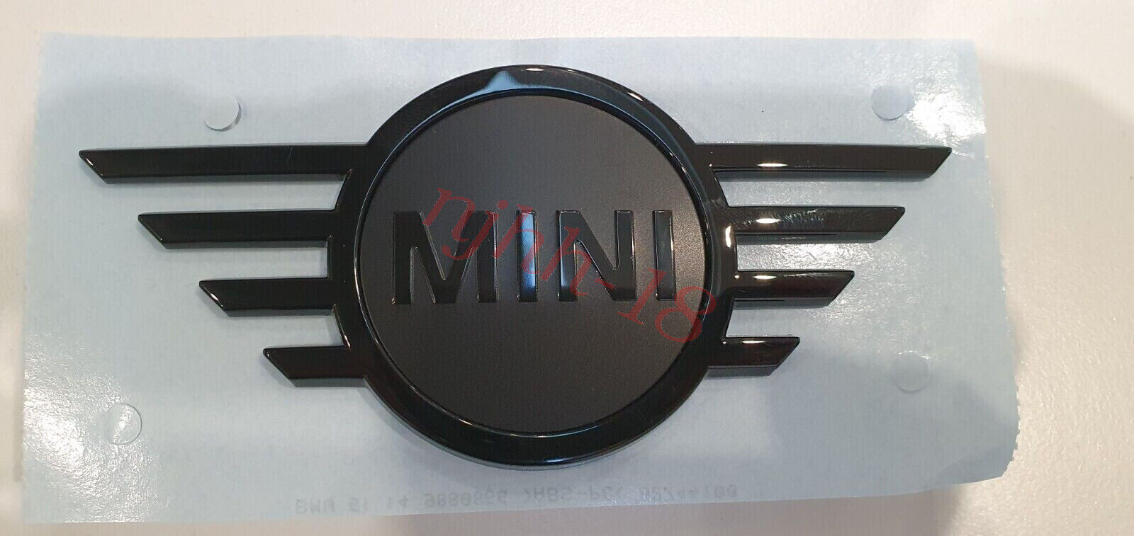 Brand New Genuine MINI F55 F56 F57 Piano Black Rear Wing Badge 51149880866