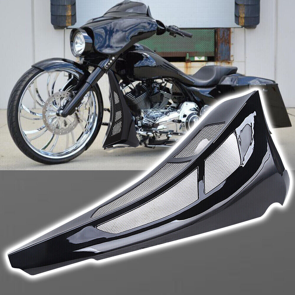 Front Fairing Chin Spoiler Scoop For Harley Touring Street Glide Road Glide \'14+