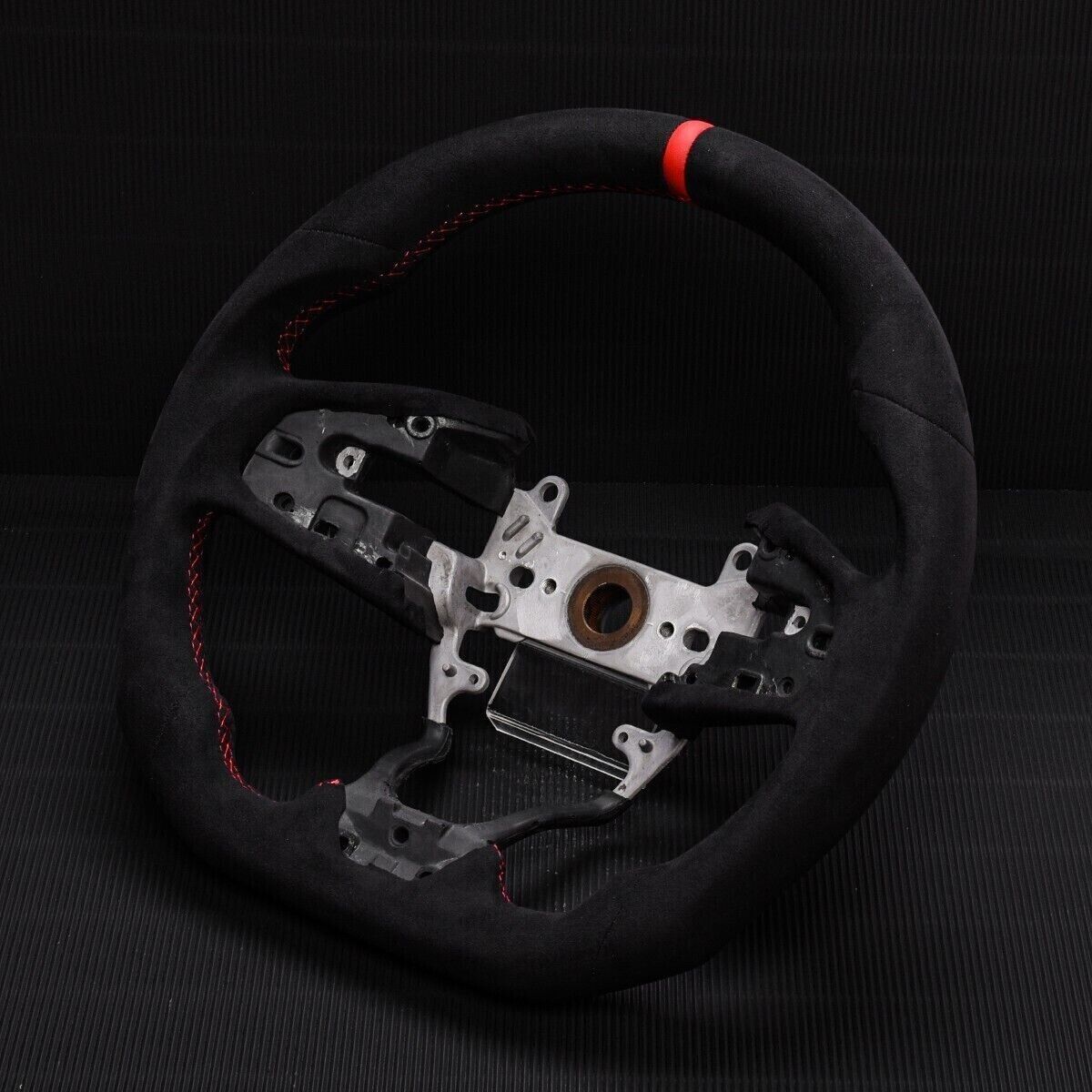 Real Alcantara Leather Customized Steering Wheel Fit 2011-2018 RAM 1500 W/Heated