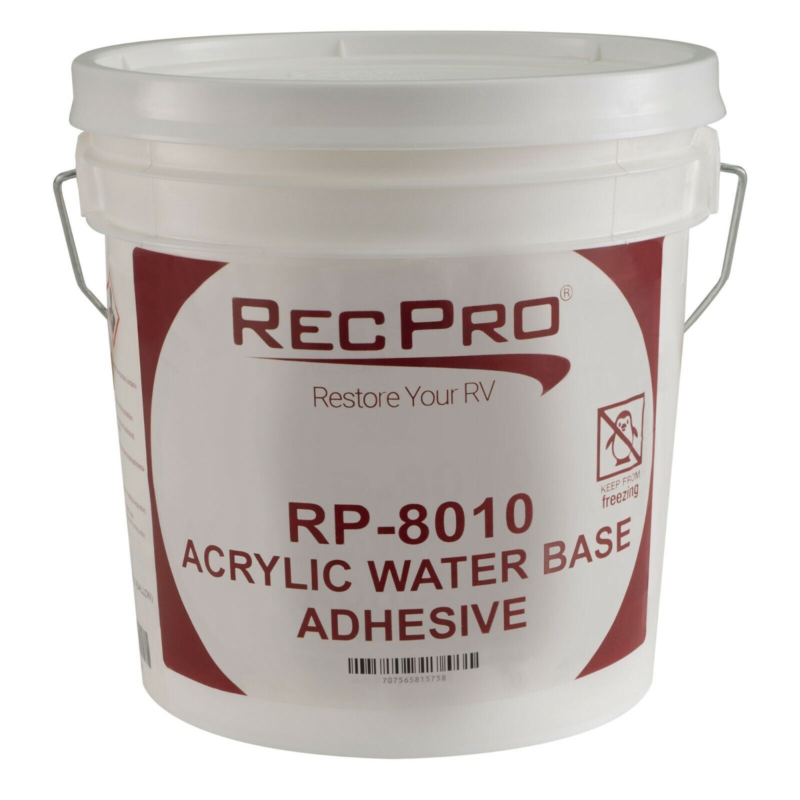RV Rubber Roof Adhesive 8010 1 Gallon Water-Based Universal RV Roof Glue