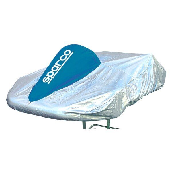 Sparco Premium Quality Professional Kart Cover Silver/Blue Universal 02712A