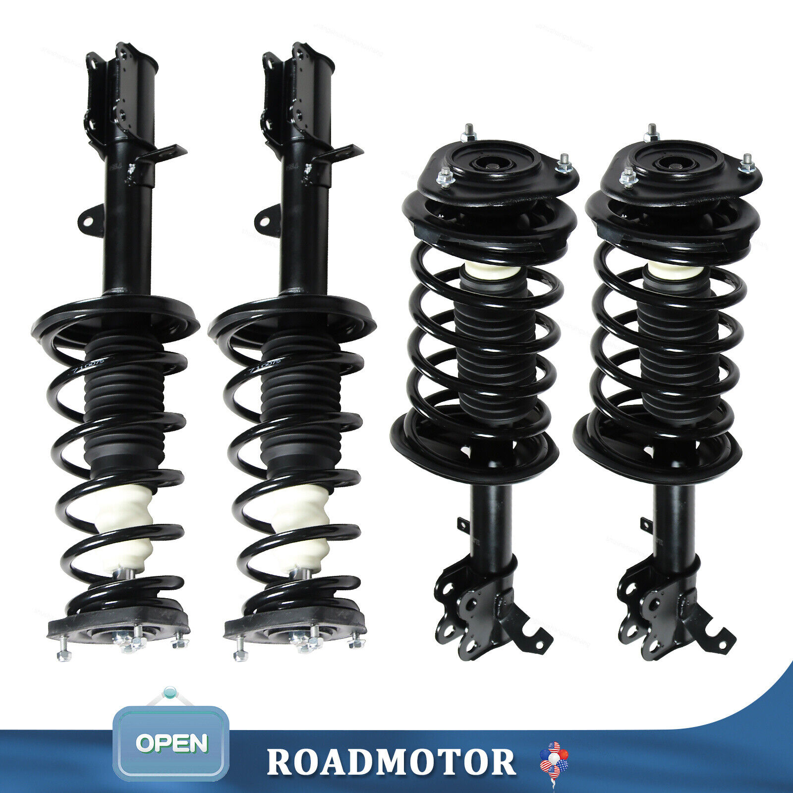 Front Rear 4Pcs Shock Struts Fit For 1993-02 Toyota Corolla Chevy Prizm