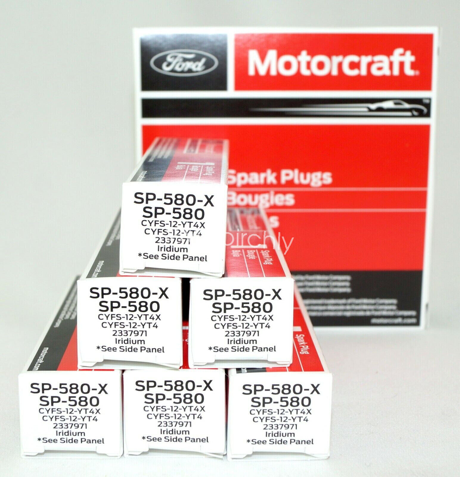 6 Pack Genuine OEM Motorcraft SP534 SP580 SP580X Iridium Spark Plug CYFS12YT4X