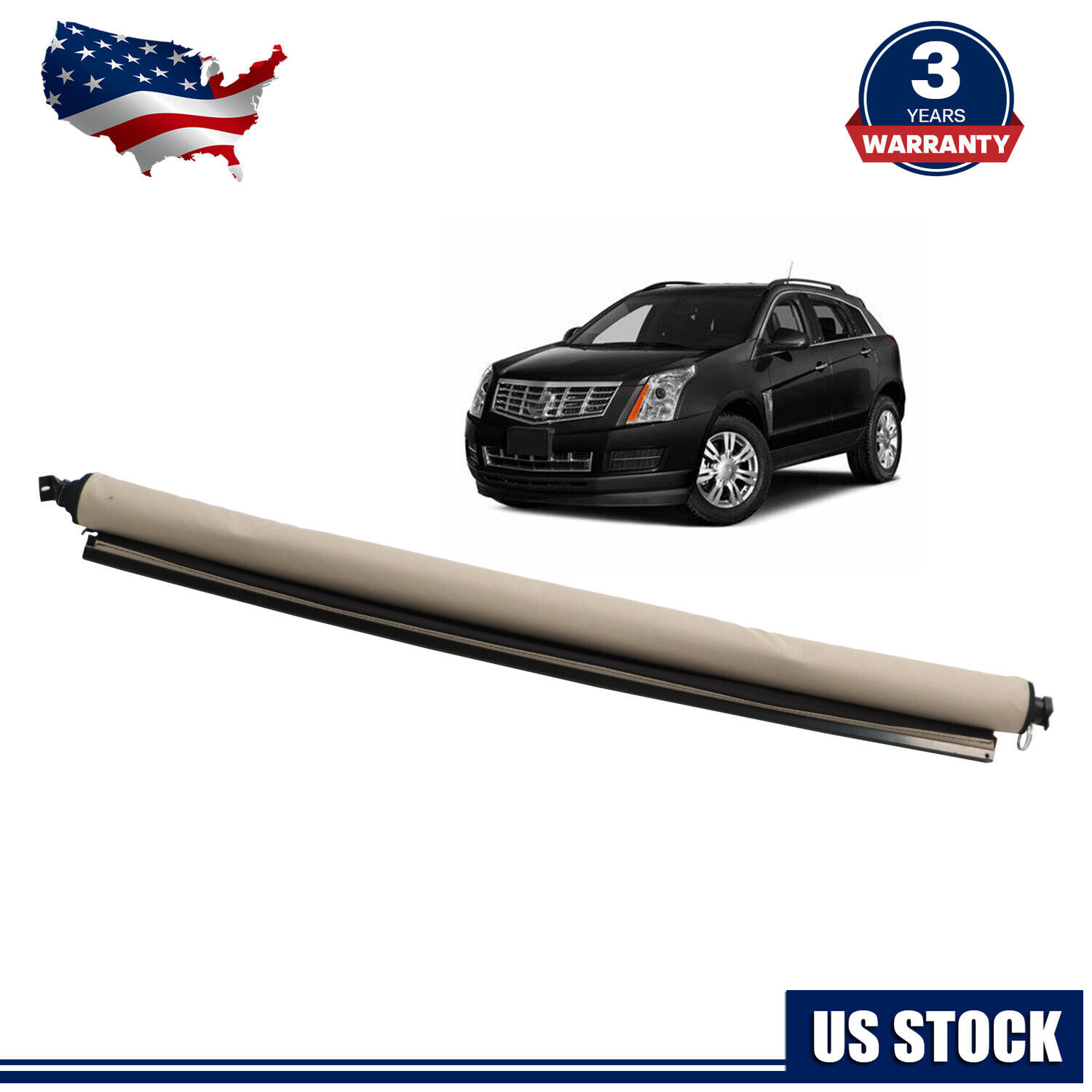 For Cadillac SRX Beige Sunroof Sun Roof Curtain Shade Cover 25964410 2010-2016