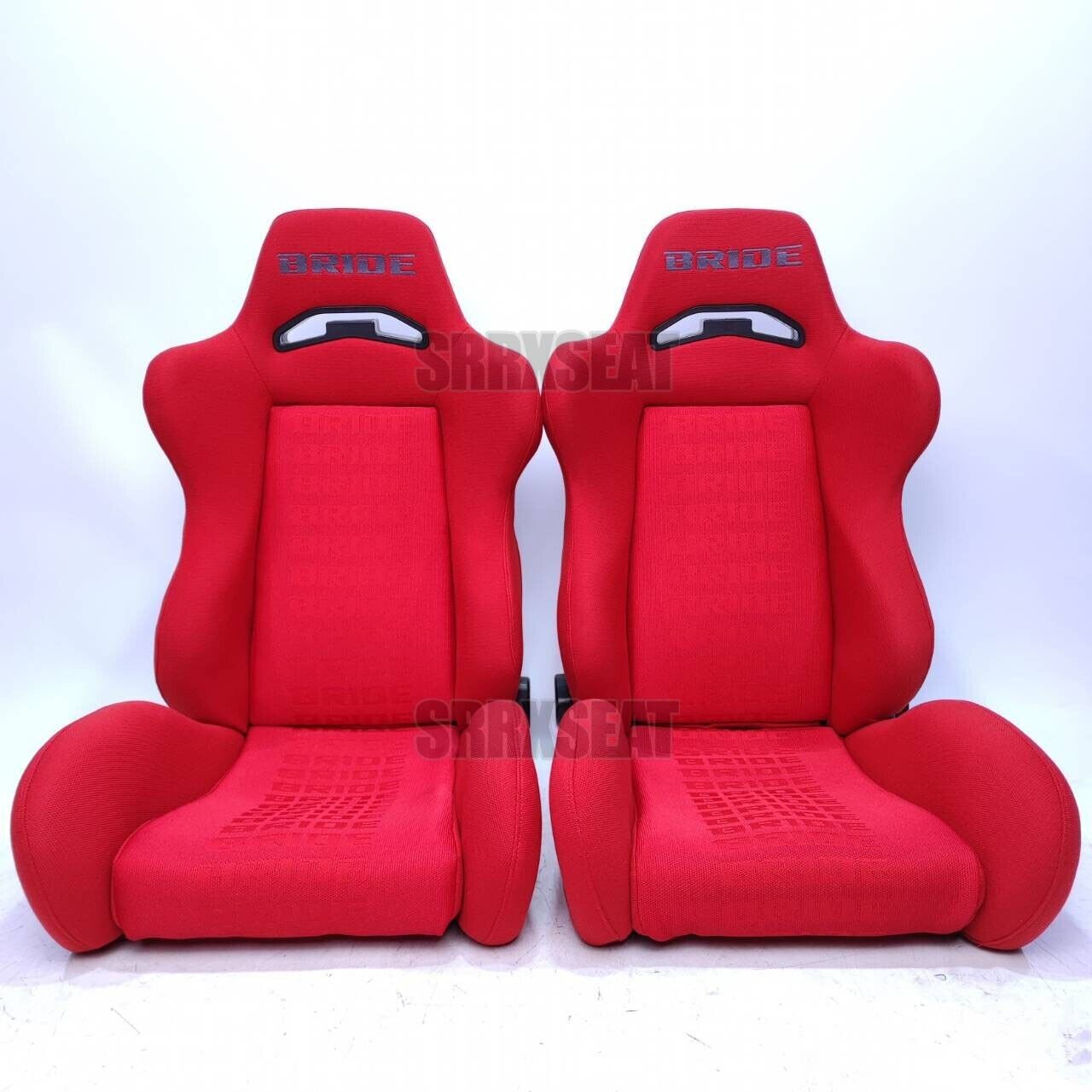 【1 PAIR】AUTHENTIC BRIDE SEATS BRIX 1.5 RED GOOD CONDITION【US LOCATION】
