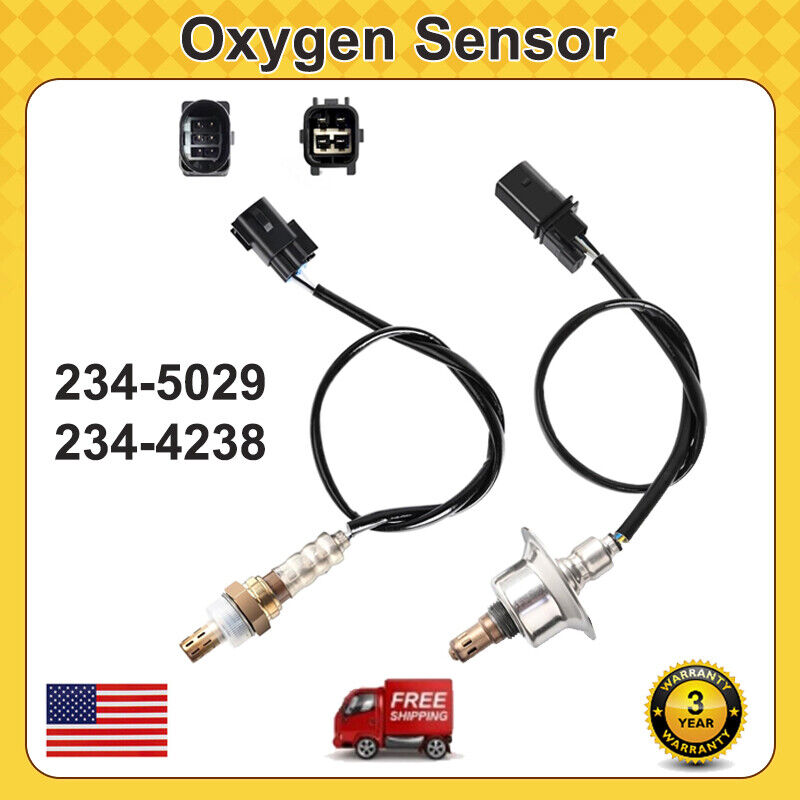 2PCS Upstream+Down Oxygen Sensor For Hyundai 2010-2016 Santa Fe 2009-2015 Sonata