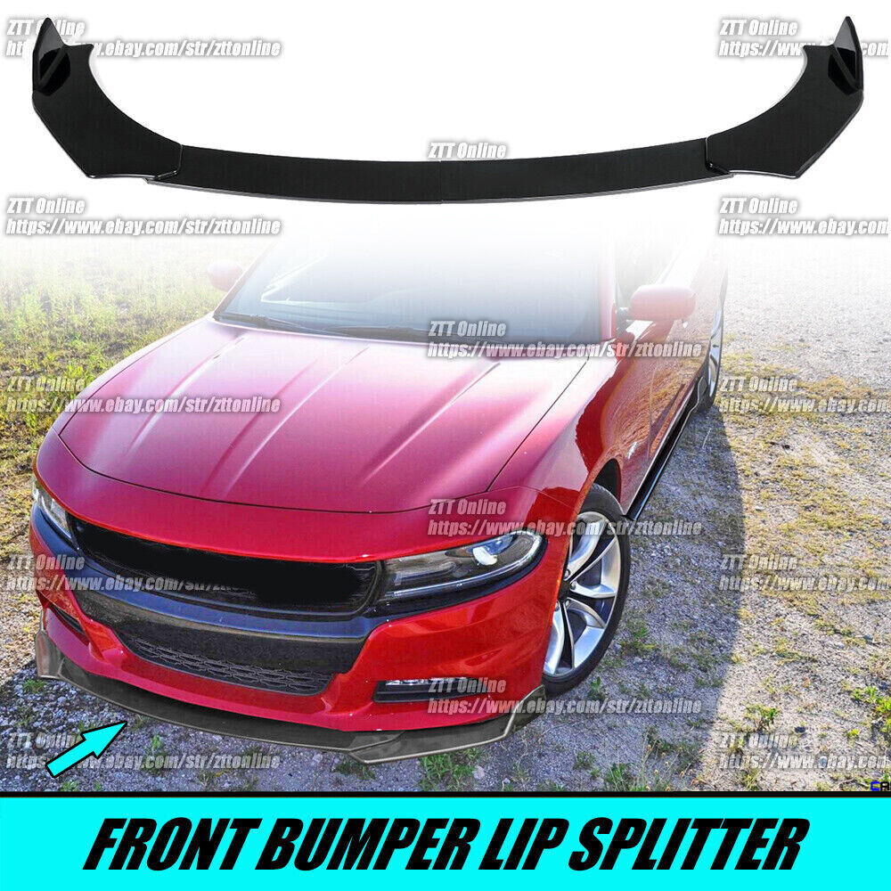 For Dodge Charger RT SRT SXT 2015-2022 Front Bumper Lip Splitter Spoiler