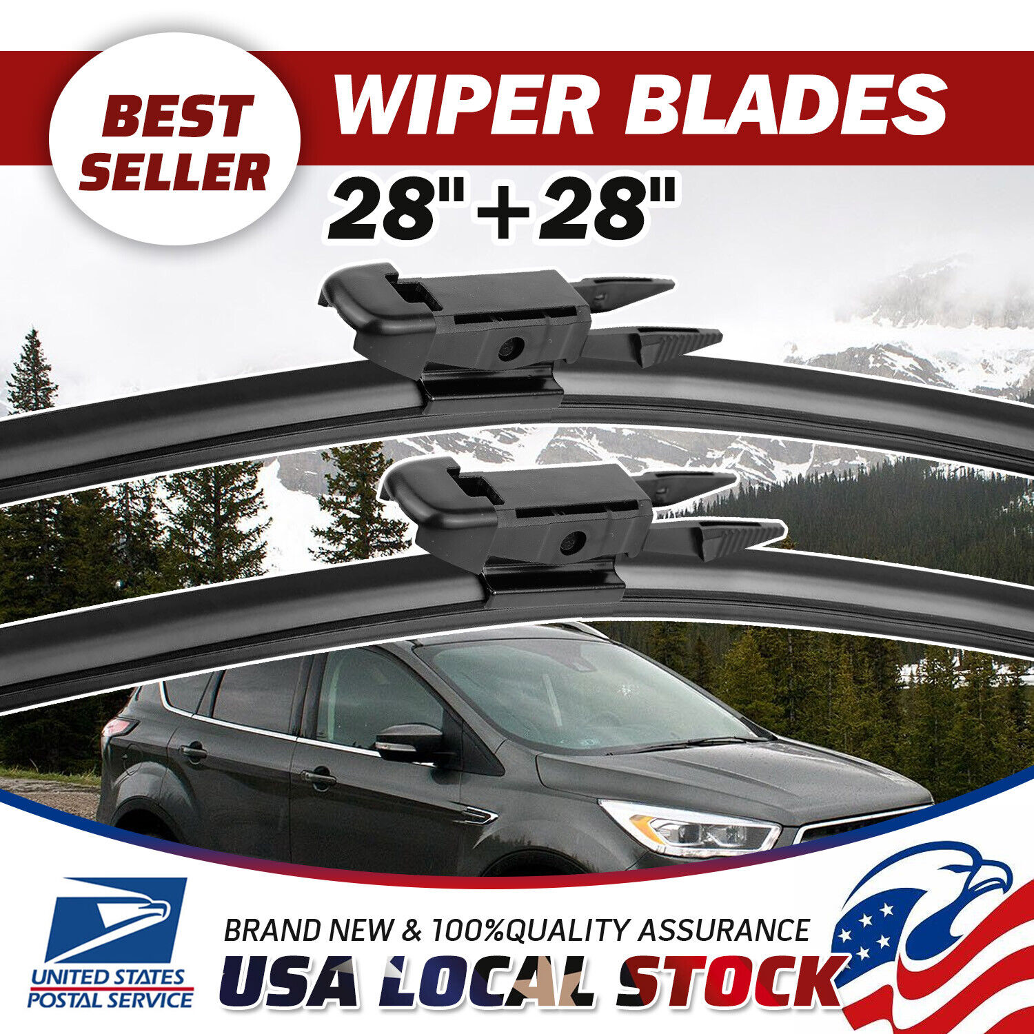Front Windshield Wiper Blades For FORD Focus 2012-2018 Transit Connect 2014-2022