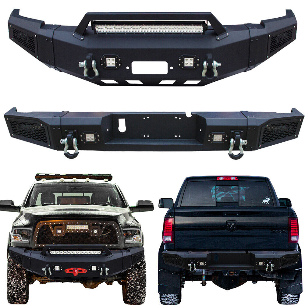 Vijay For 2010-2018 Dodge RAM 2500 3500 Front or Rear Bumper with LED Lights