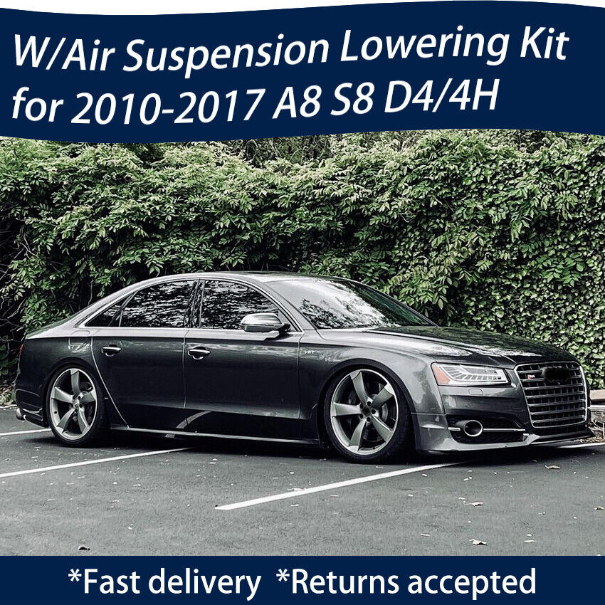 💥For Audi A8 S8 D4 2010-2018 Adjustable Air Ride Suspension Lowering Links Kit