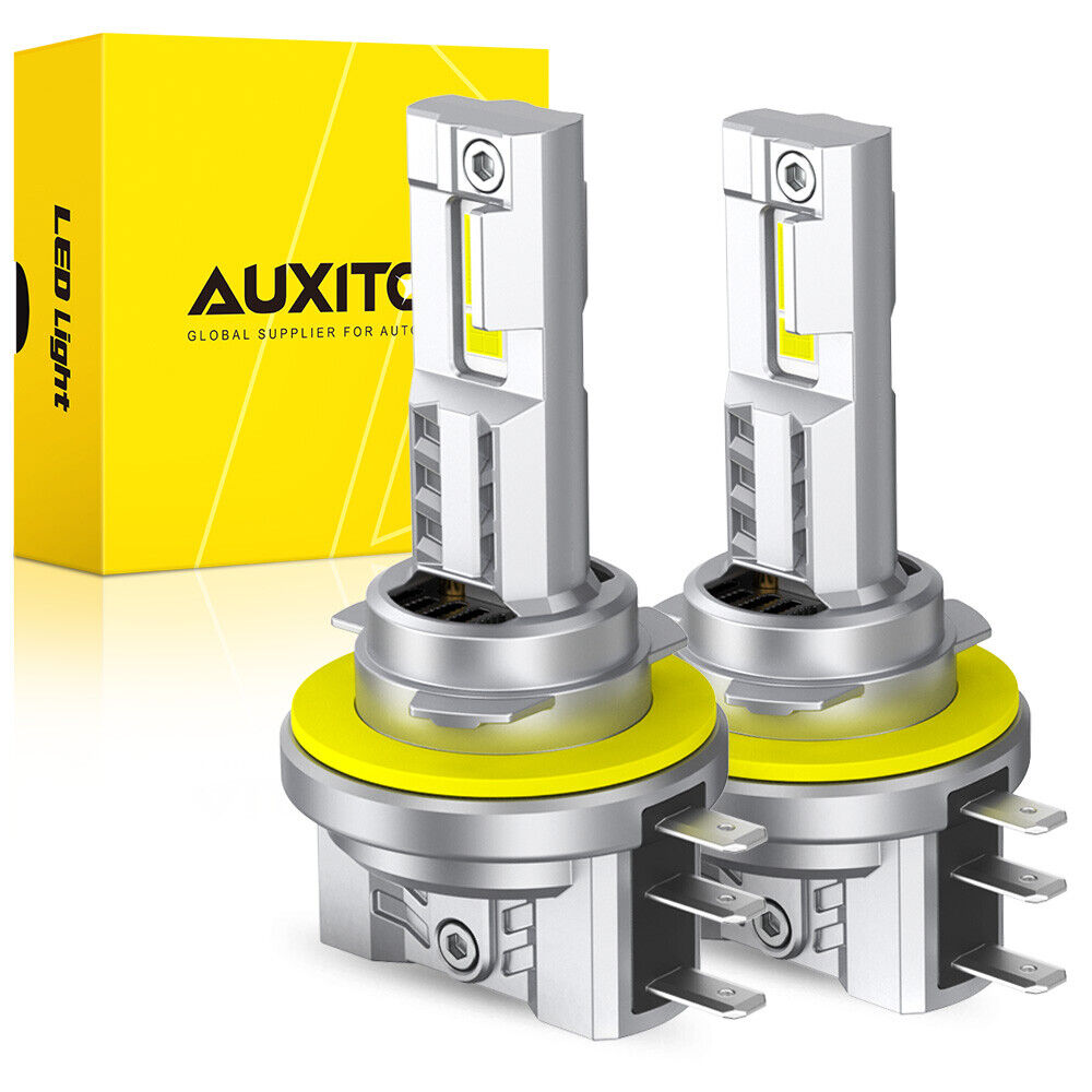 AUXITO H15 LED Headlight Bulbs High Low Beam DRL 6500K Brighter White Lamp 2x M