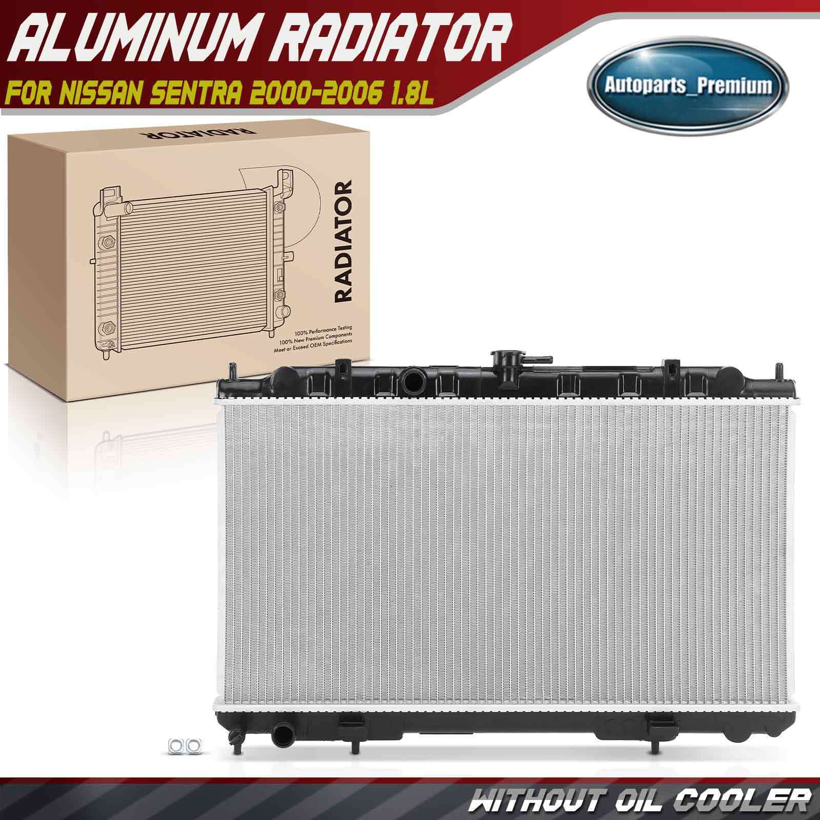 Aluminum Radiator w/o Oil Cooler for Nissan Sentra 2000-2006 1.8L Manual trans