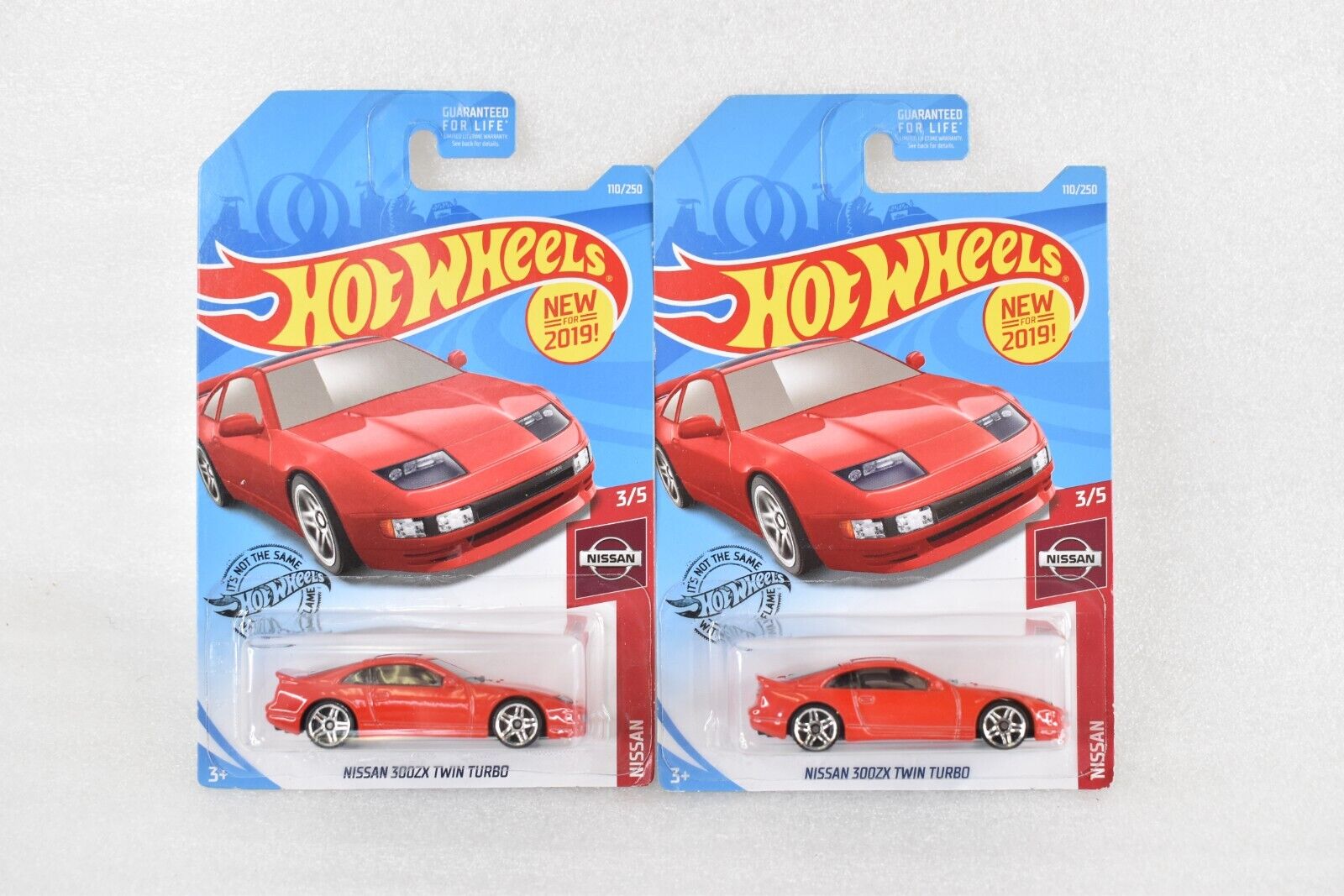 2X  Hot Wheels Nissan 300ZX Twin Turbo Red Nissan 3/5 New For 2019 110/250 PAIR