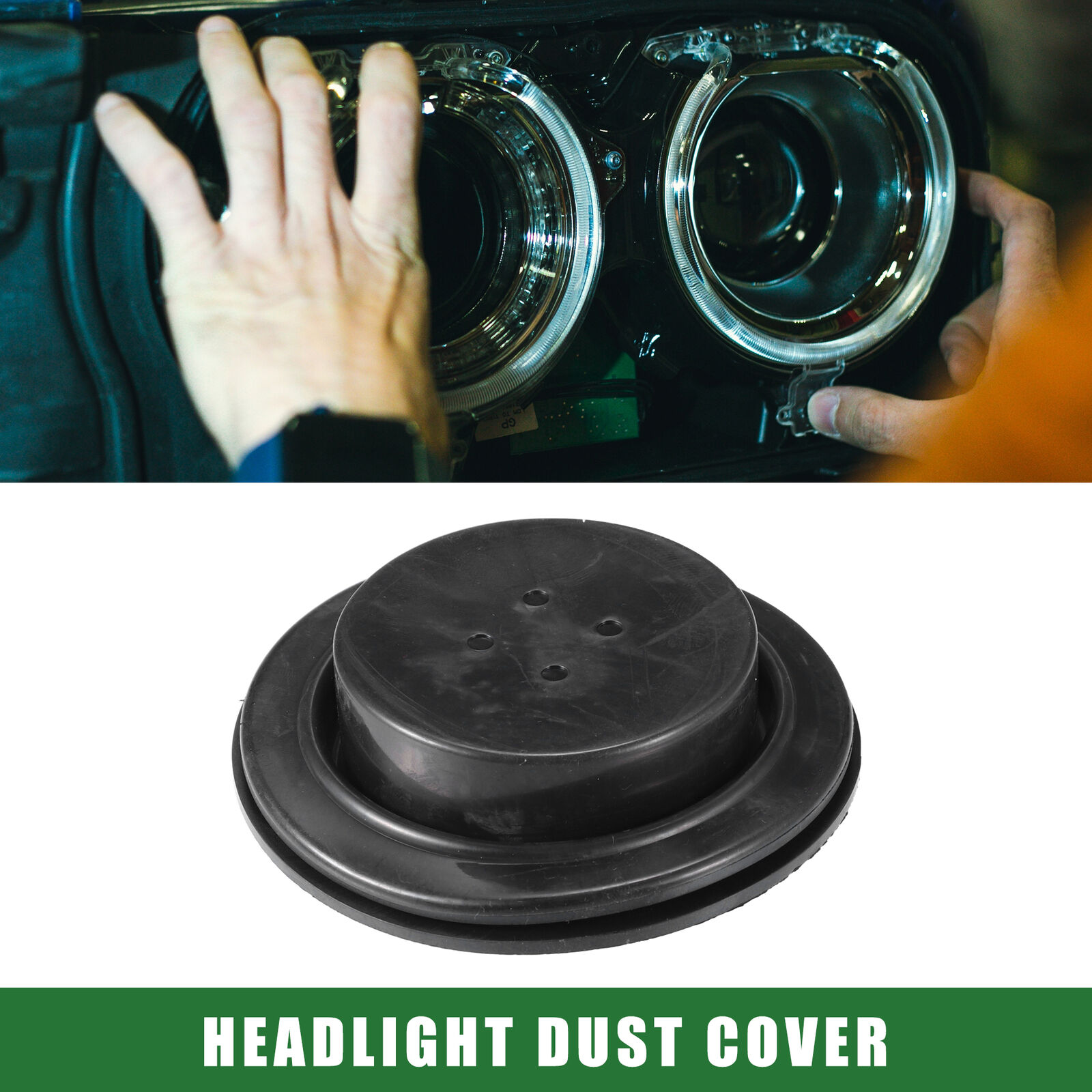 Universal 80mm Automotive Headlight Dust Cover LED Headlight Dust Cap
