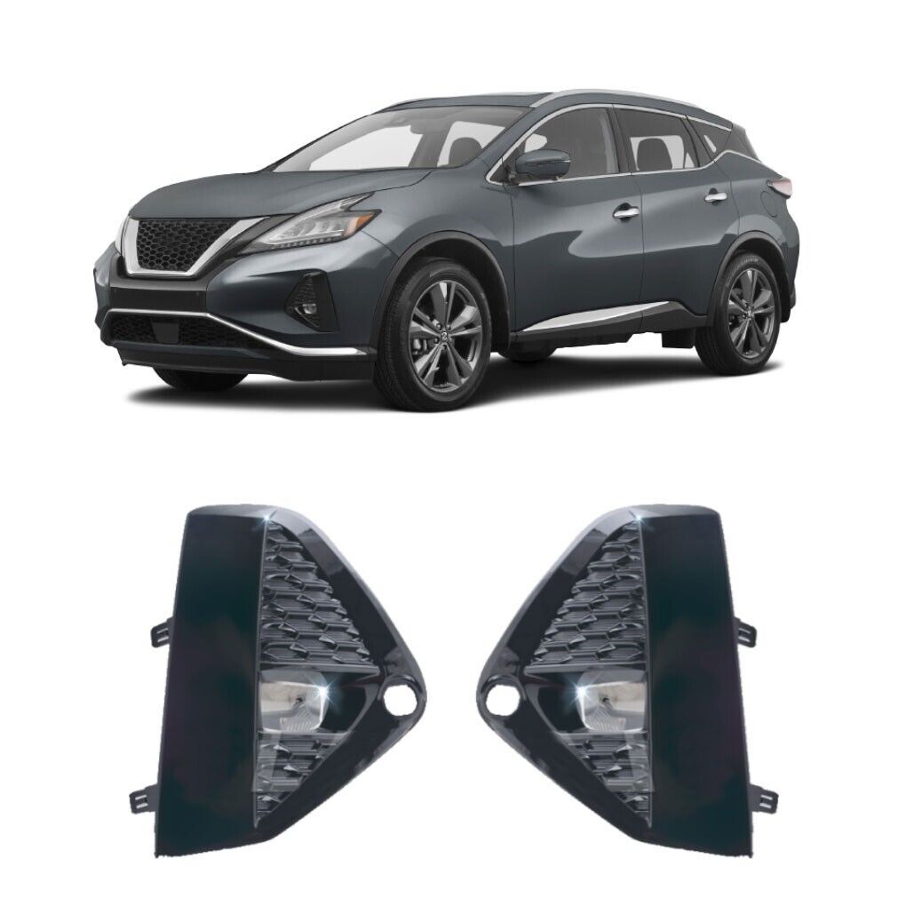 For 2019-2021 Nissan Murano LED Fog Lights Assembly with Bezel Switch Harness