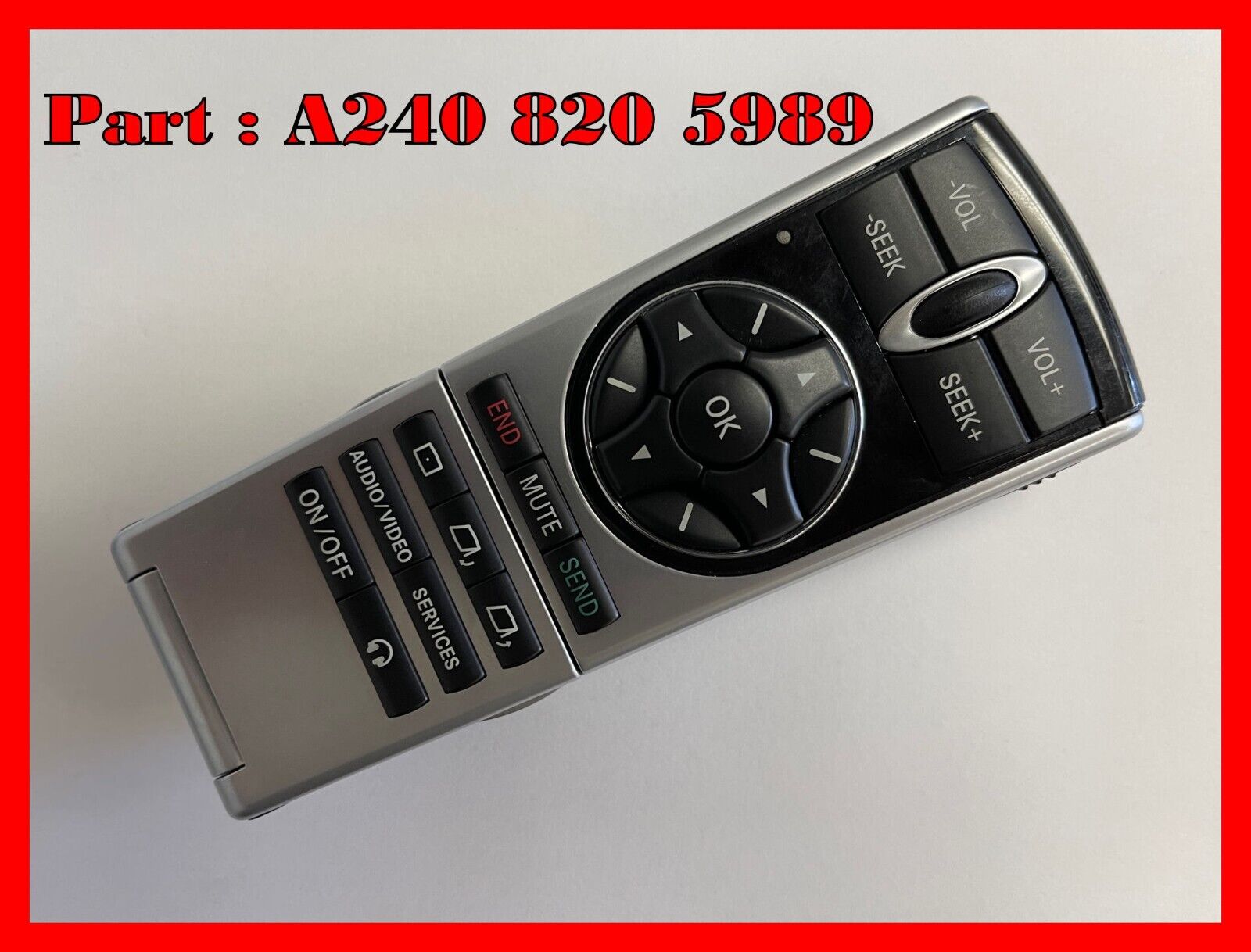 2004-2012 MAYBACH 57 62 MODELS REAR ENTERTAINMENT REMOTE A 240 820 59 89 OEM