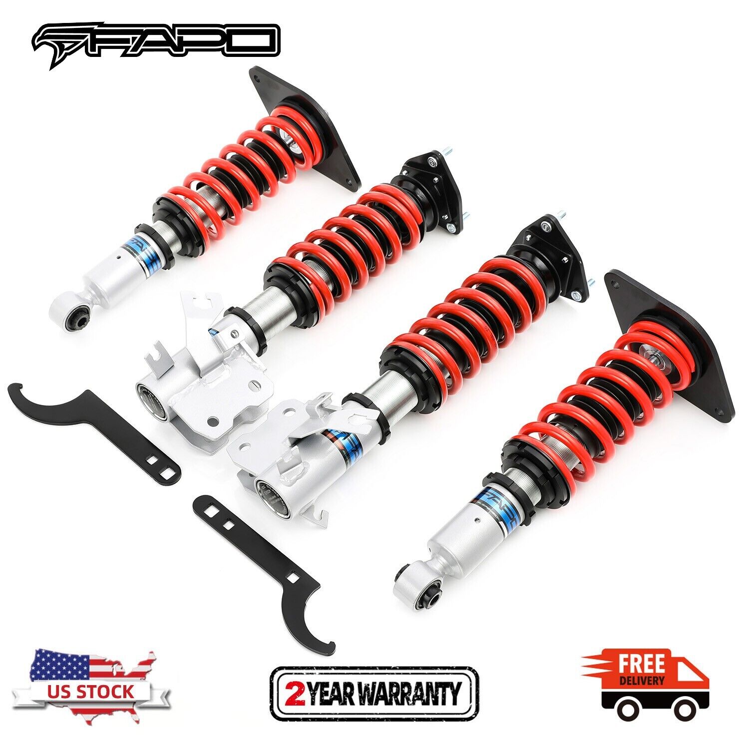 FAPO Shock Coilovers Lowering kits for Nissan Sentra 2000-2006 Adjustable height