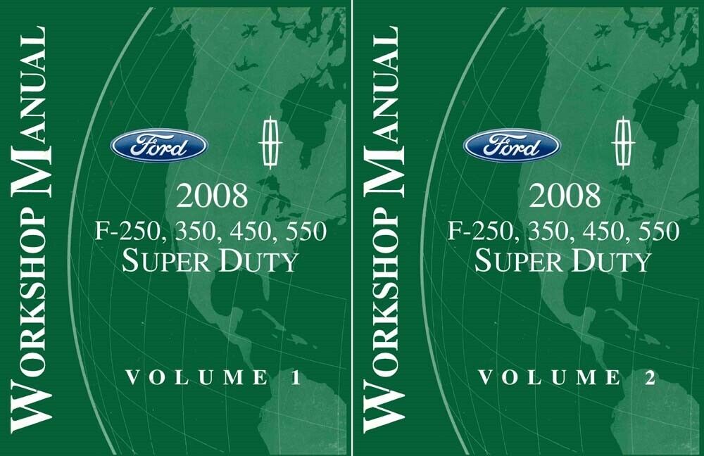 2008 Ford F250-F550 Super Duty Truck Shop Service Repair Manual Book Engine