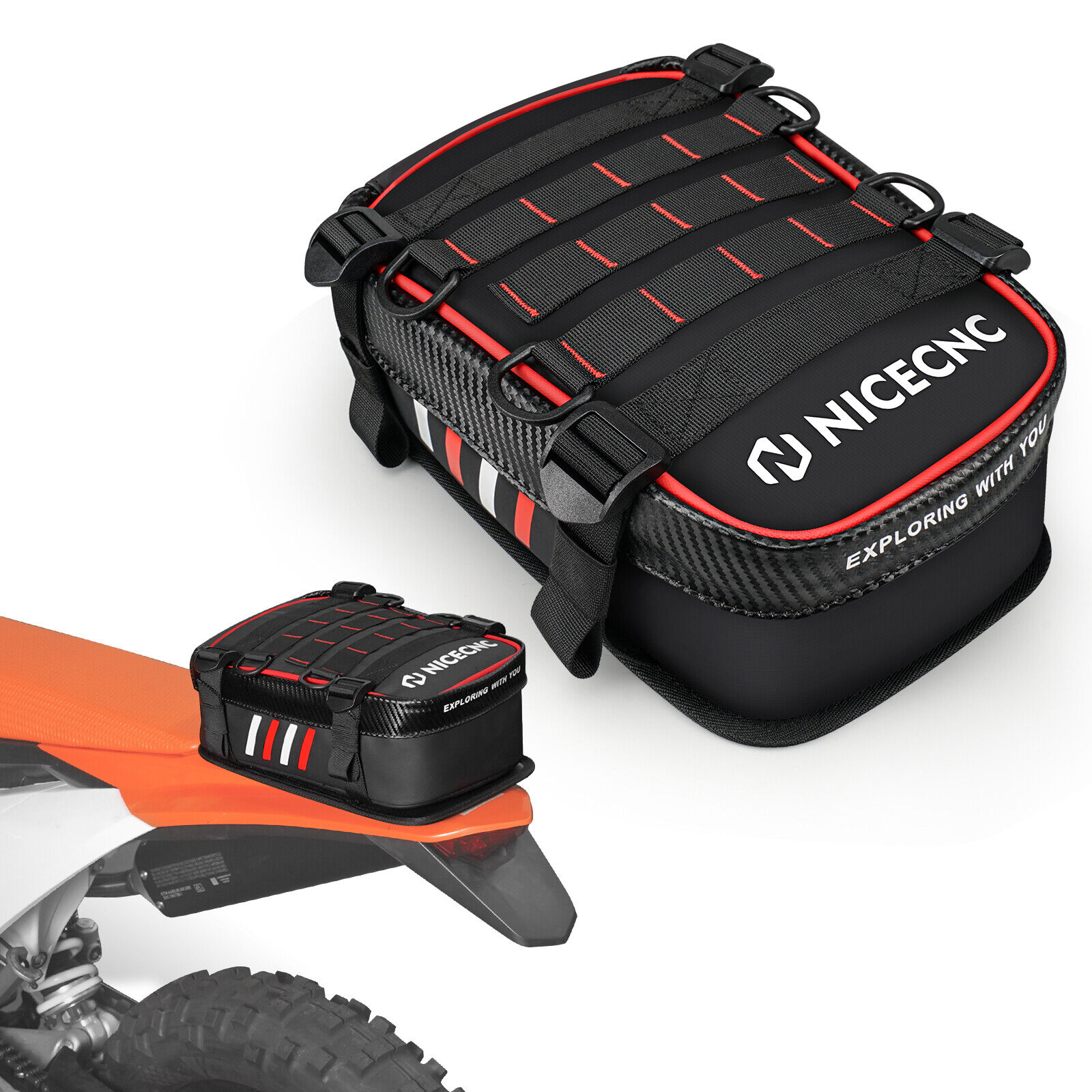 NICECNC Rear Fender Storage Tool Bag For HONDA XR 200R 230R 400R 650R/L 250R/L