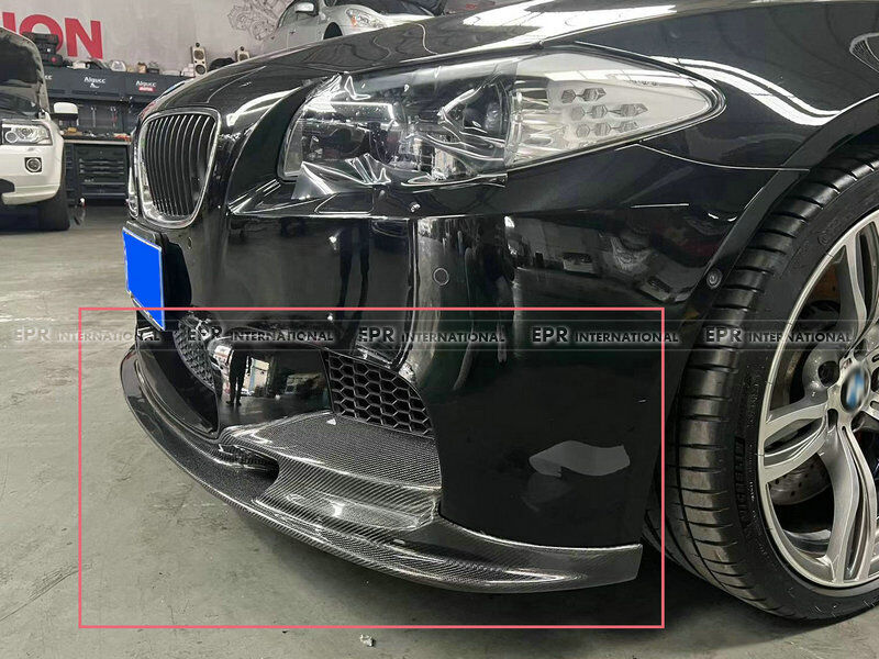 For BMW 10-17 5 Series F10 3D Type Front Bumper Lip Wing Bodykits Carbon Fiber