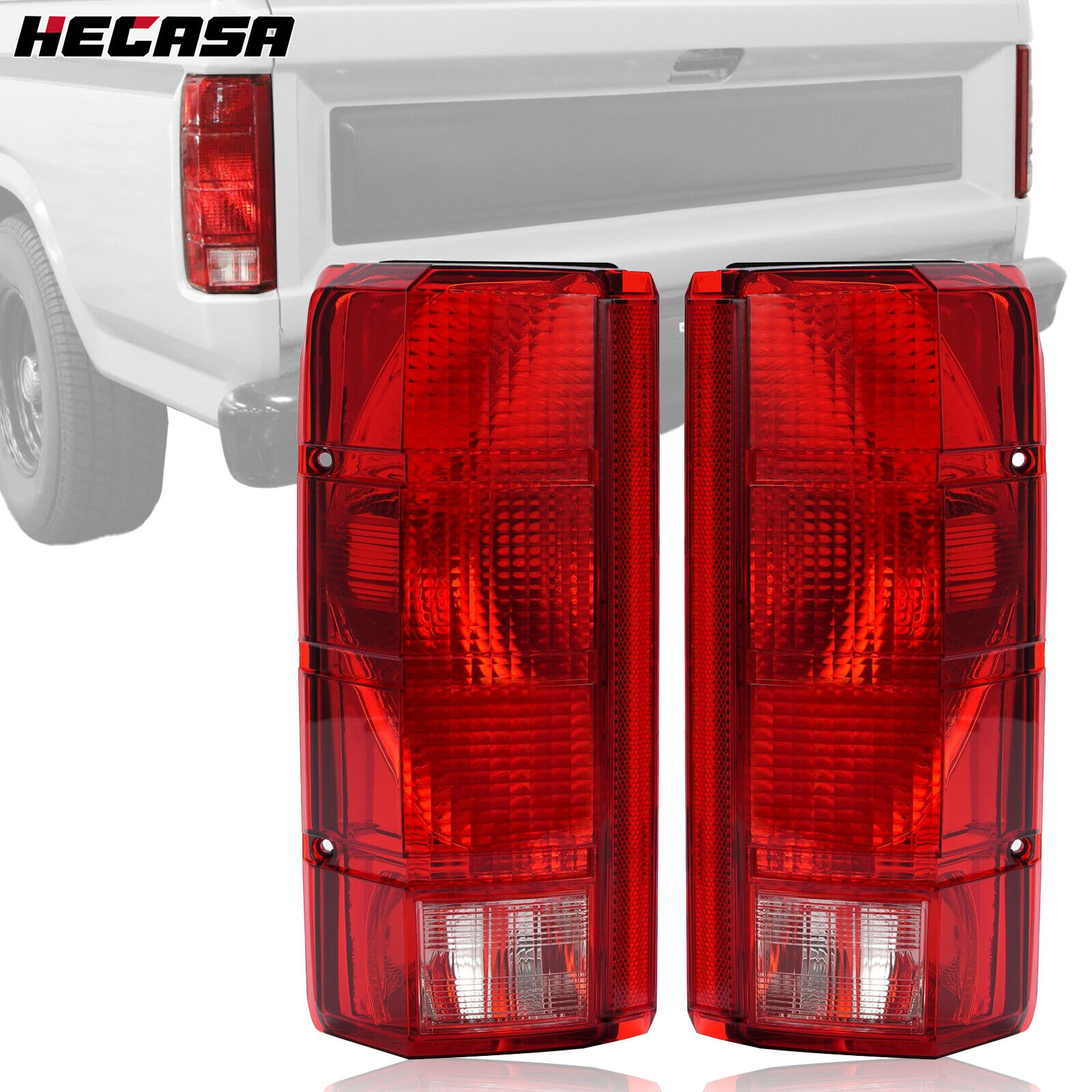 HECASA Tail Lights For Ford F-150/F-250/F-350/Bronco 1980-1986 F-100 1980-1983