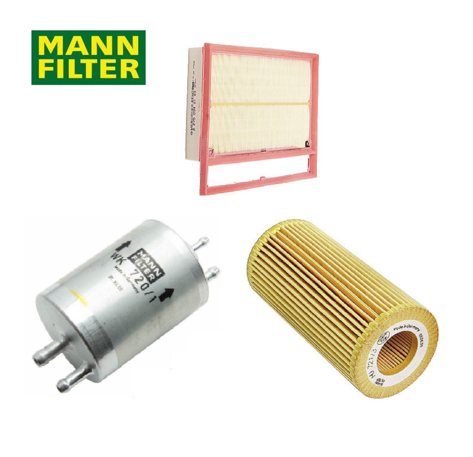 Tune Up Kit Mann Air Oil and Fuel Fiters for Maybach 62 2004-2012
