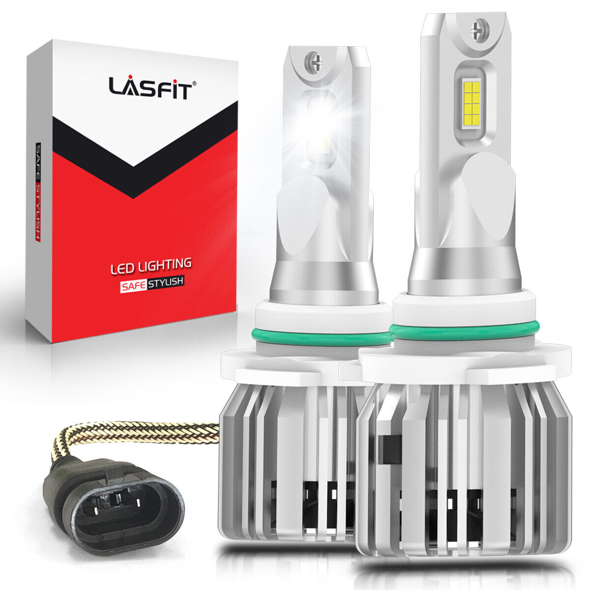 Lasfit 9006 HB4 LED Headlight Bulbs Conversion Kit Low Beam Super White Lights