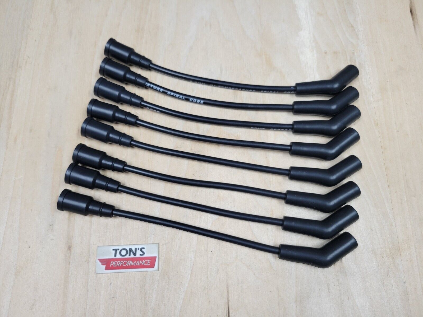 Ton\'s 8mm Black Silicone Spark Plug Wire Set 11\