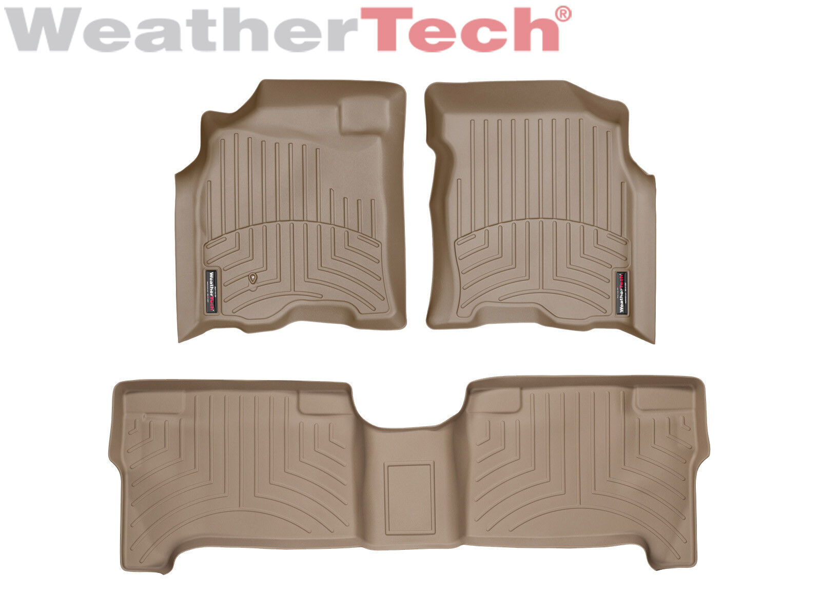 WeatherTech FloorLiner Mats for Toyota Tundra -Double Cab - 2004-2006 - Tan