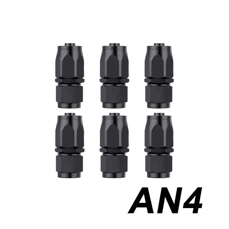 6Pcs AN4 AN6 AN8 AN10 AN12 Swivel End Fitting Adapter CPE Oil Fuel Gas Hose Line