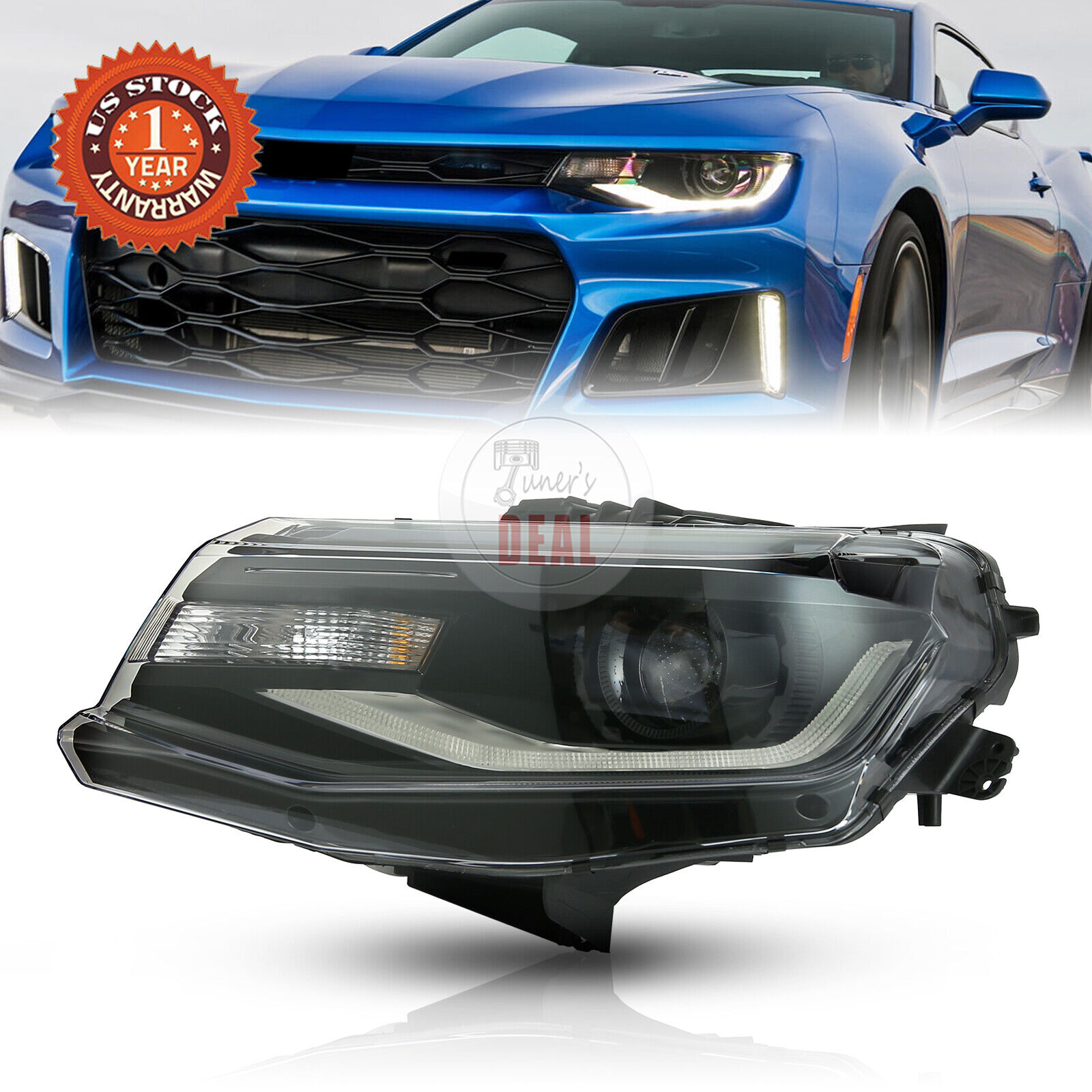 For 2016-2022 Chevy Camaro HID/Xenon Headlight Lamp Driver Side 84364823