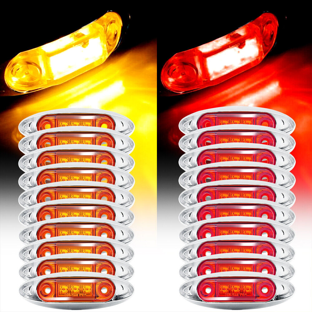 10x Red+10X Amber 3-LED Side 4\