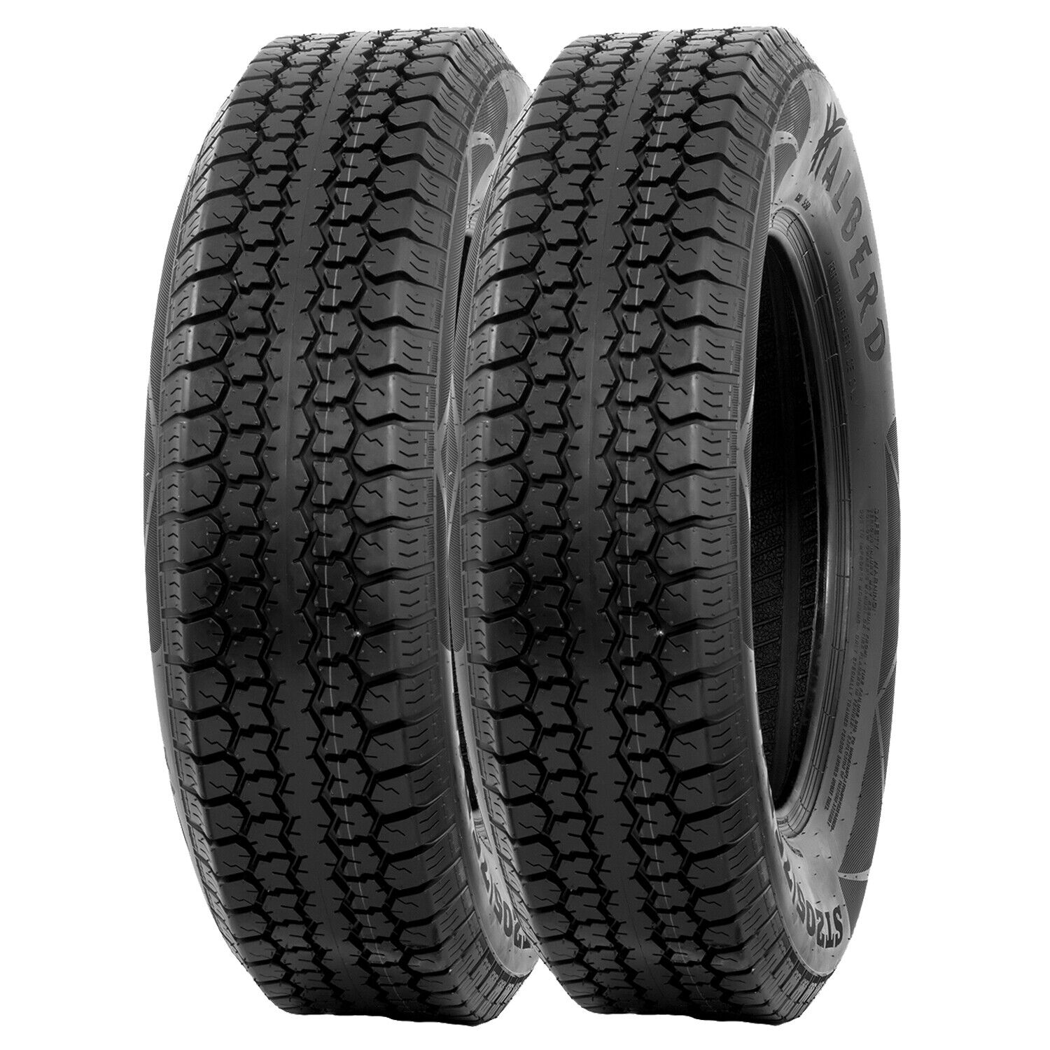 Set Of 2 ST205/75D15 Bias Trailer Tires 6Ply 205/75-15 Eco-Friendly Replacement