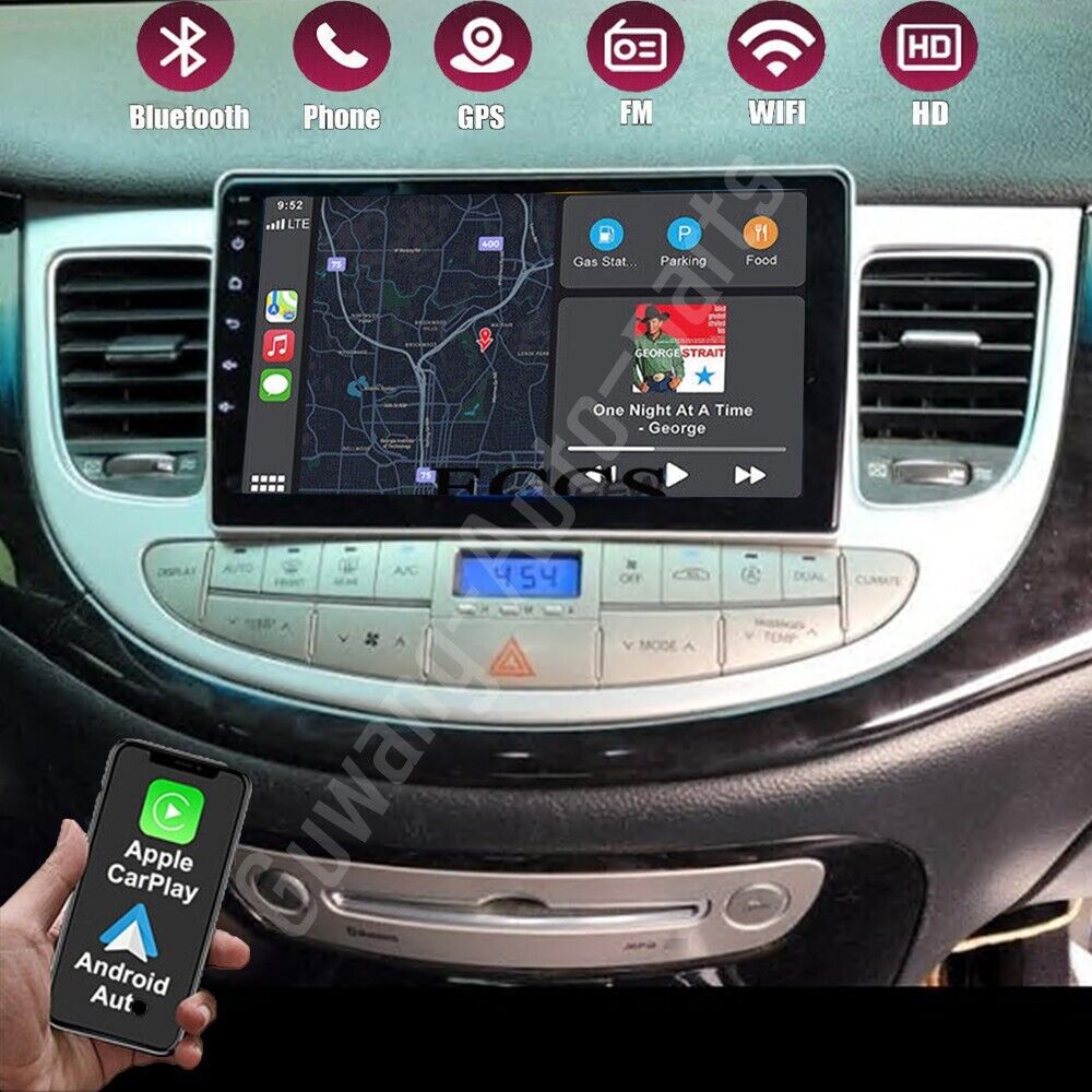 For 2009-14 Hyundai Genesis Sedan Apple Carplay Android 13 Car Stereo Radio GPS