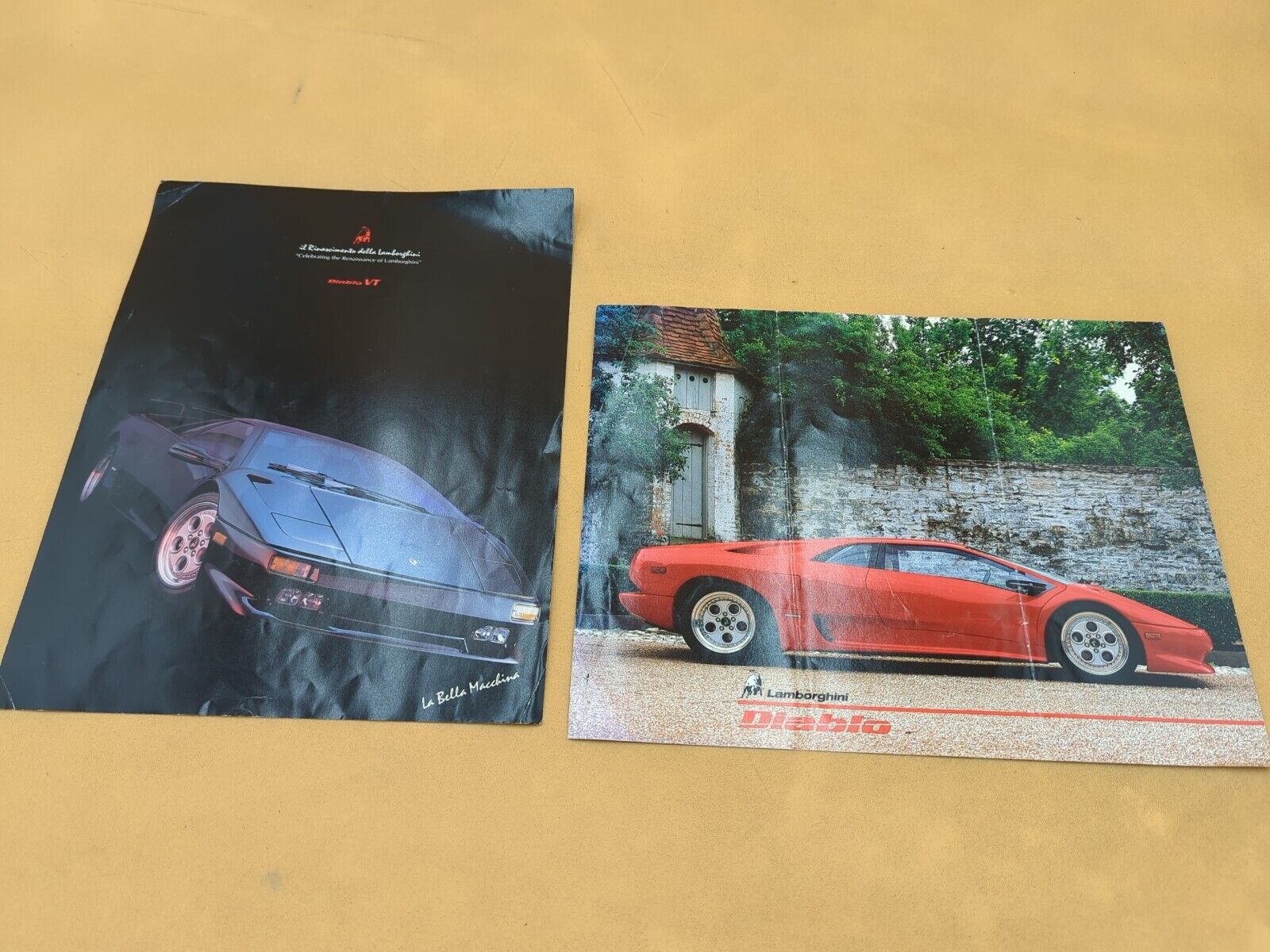 1996 Lamborghini Diablo VT Sales Brochures Original