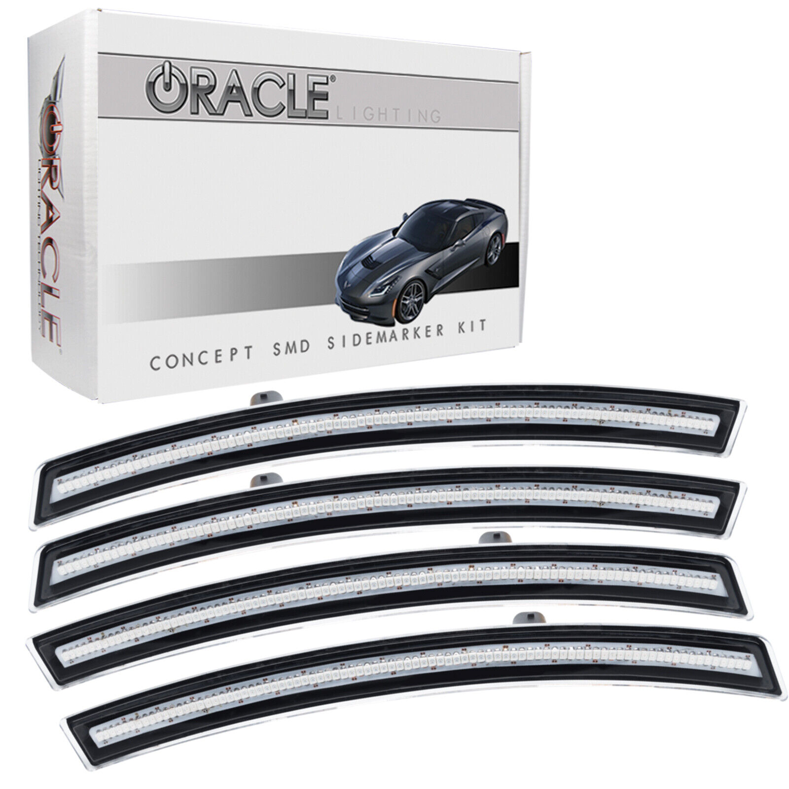For Chevrolet Corvette C7 Concept Sidemarker Set - Clear Clear - No Paint