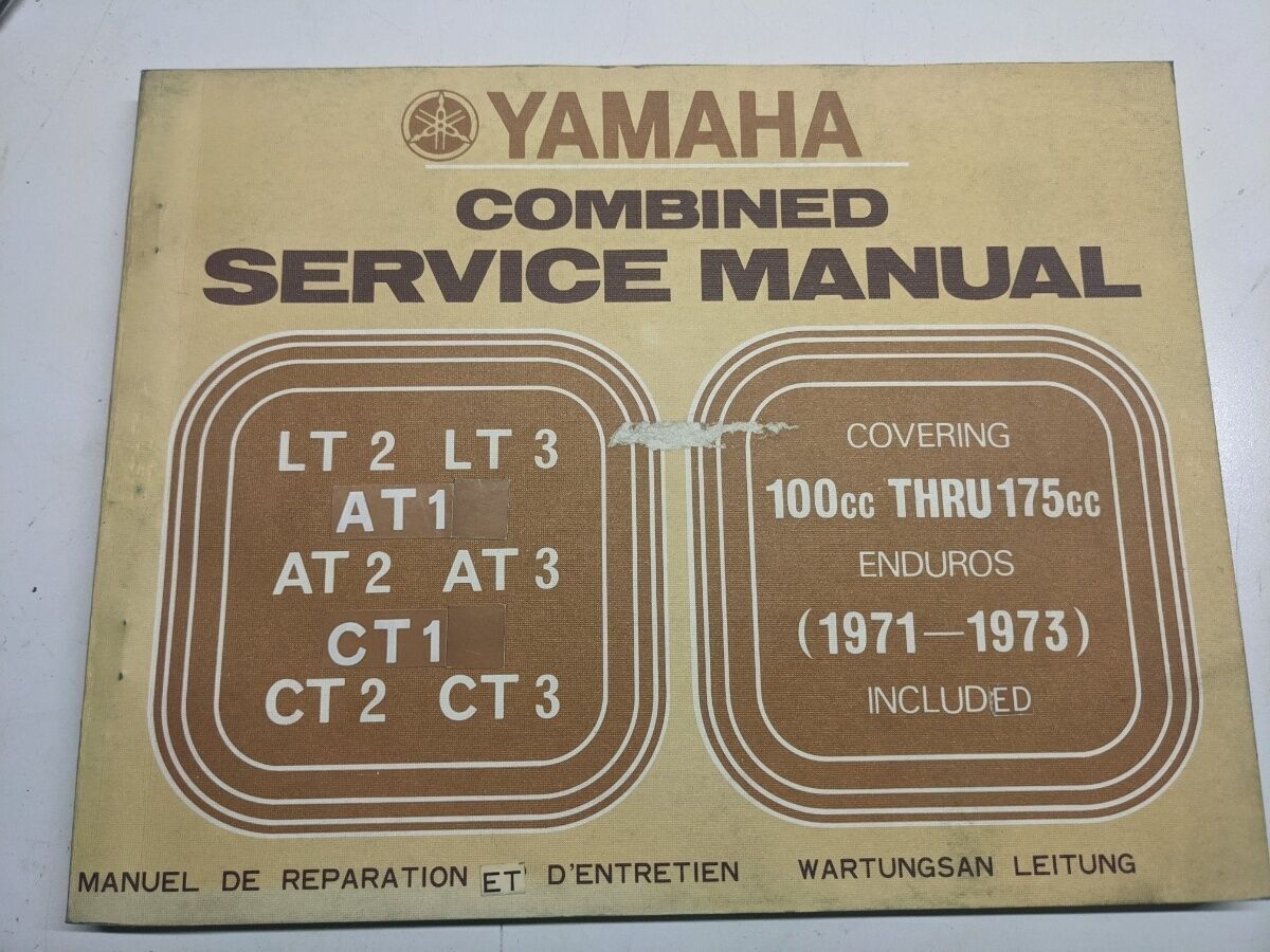 COMBINED Yamaha OEM Owner Service Manual Shop  1971-73 LT 2 3 AT 1 CT 100CC-175