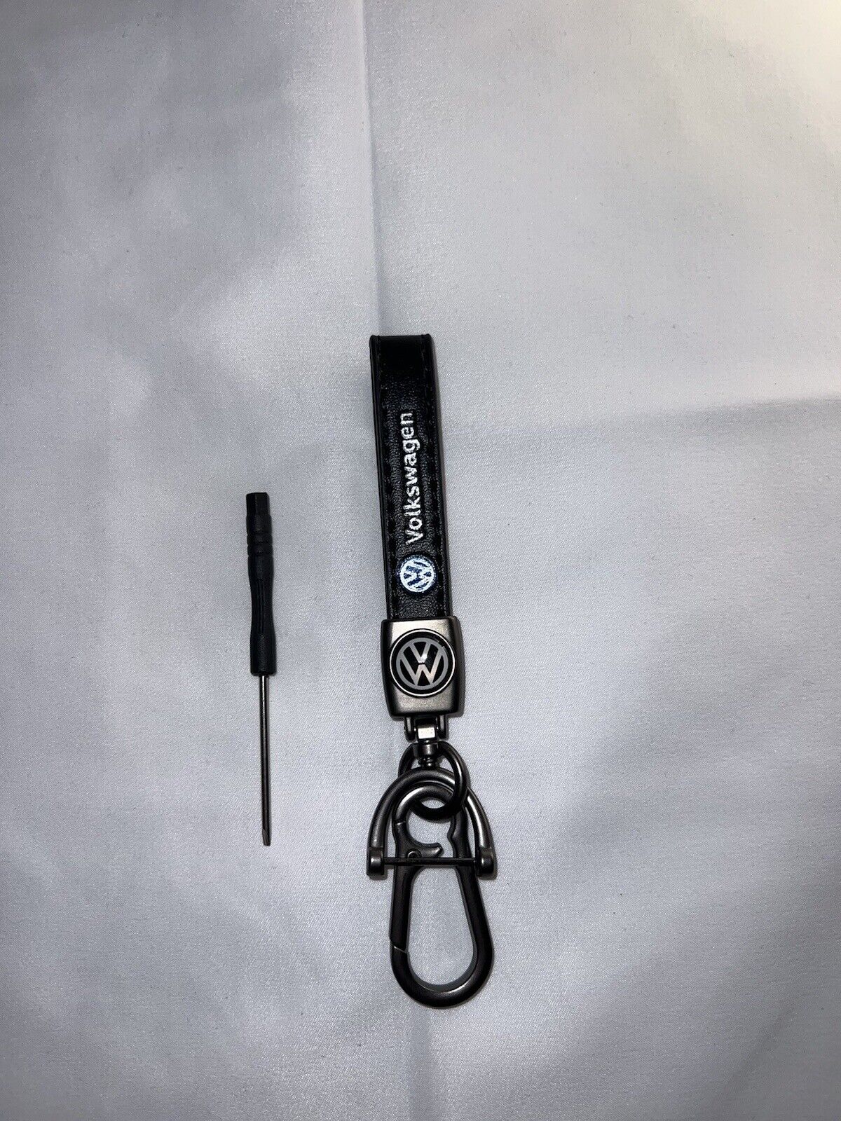 Volkswagen Genuine Leather Car Keychain