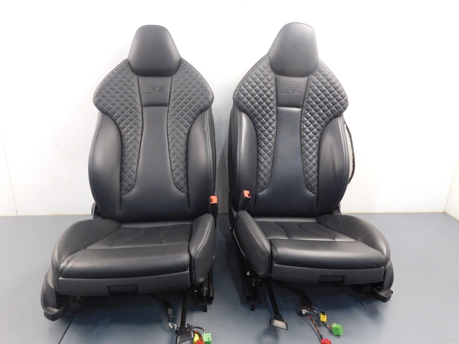 2018 17 19 20 Audi RS3 8V Quattro Front Heated Leather Seat Set #5747 O3
