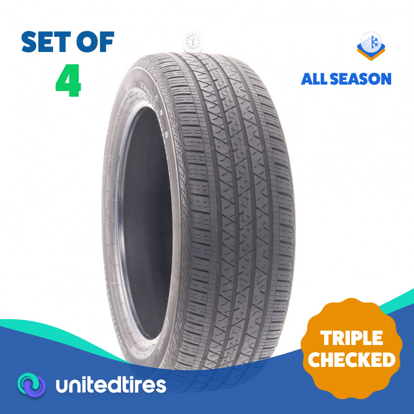 Set of (4) Used 245/50R20 Continental CrossContact LX Sport 102H - 7/32
