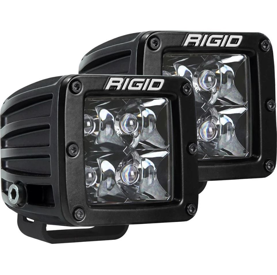 Rigid Industries D-Series PRO Spot Midnight Edition Spot Beam Set of 2 Fog Light