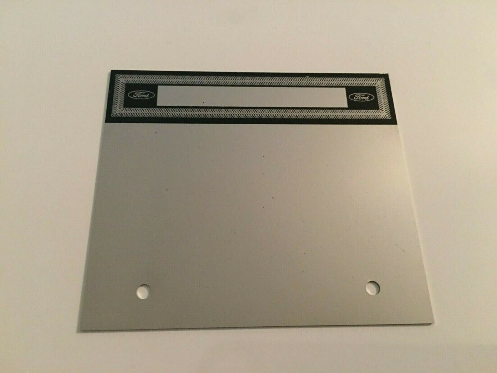 1969-1970 FORD MUSTANG STEEL DATA PLATE FOR SERIAL NUMBERS