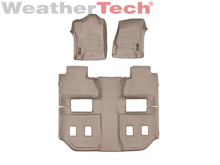 WeatherTech FloorLiner for Suburban/Yukon XL w/Bucket Seats - 2015-2019 - Tan
