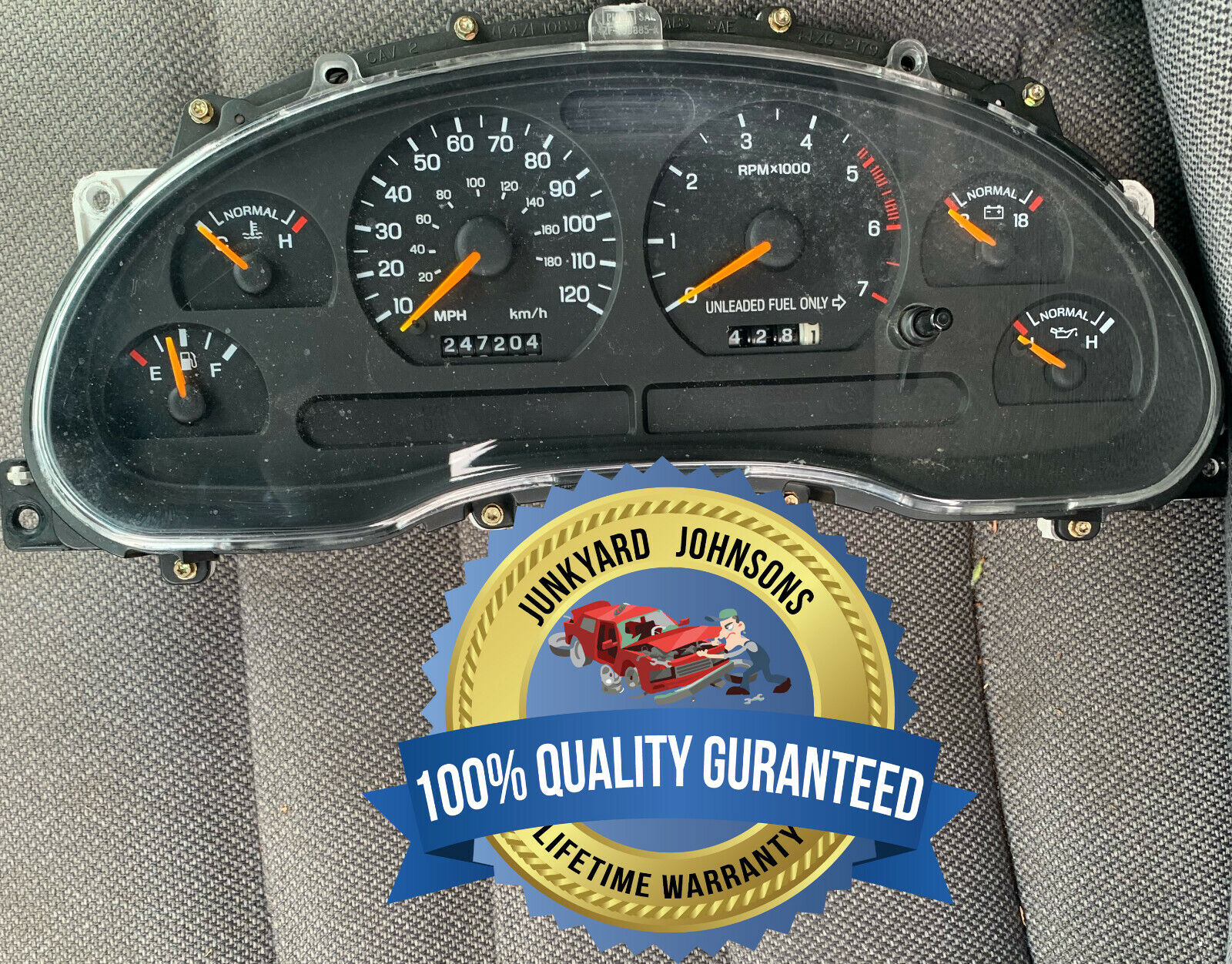 ✅96-98 Ford Mustang V6 Instrument Gauge Cluster Speedometer F6ZF-10C956-AB