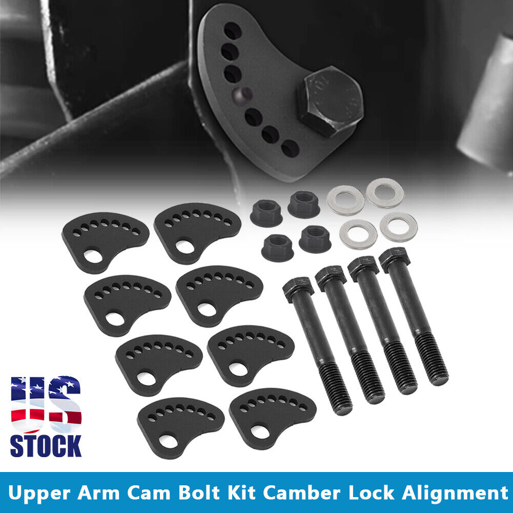 US For 99-18 Silverado Sierra 1500 Camber Lock Alignment Upper Arm Cam Bolt Kit